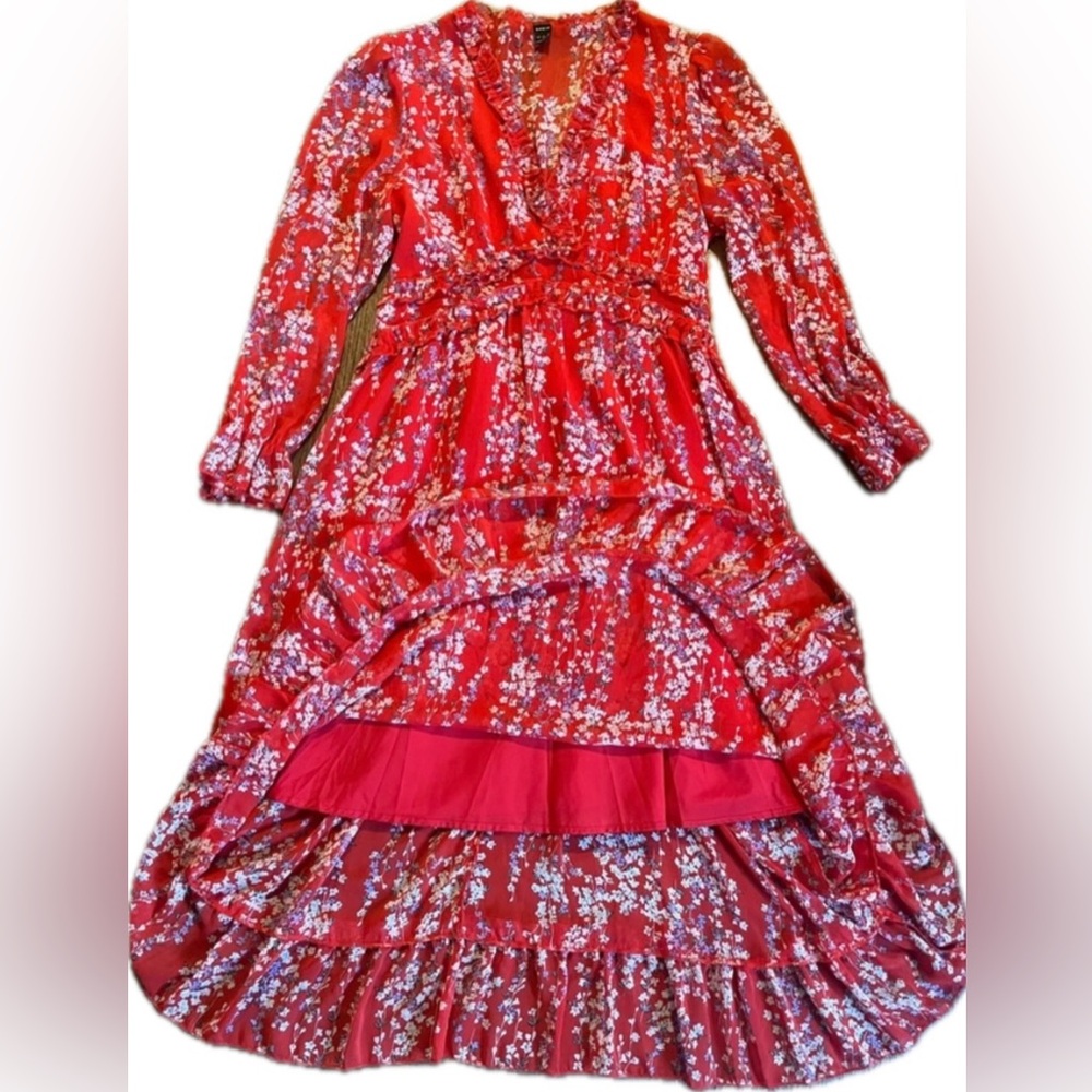 Shein floral long sleeve Maxi dress. Excellent condition. Women’s size Large
